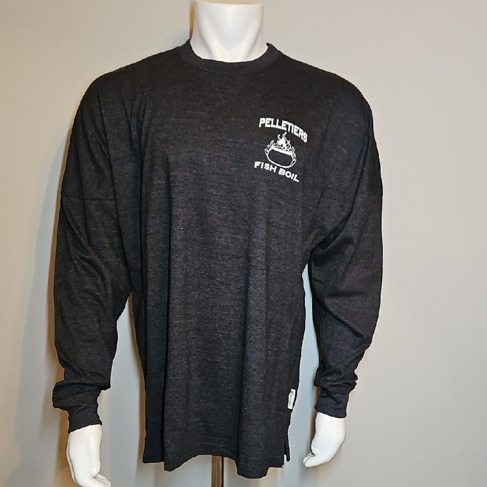 Gray Fish Boil Door County Long Sleeve Shirt
